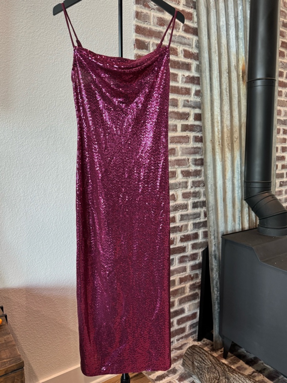 Bebe Pink Sequin Dress Size Small
